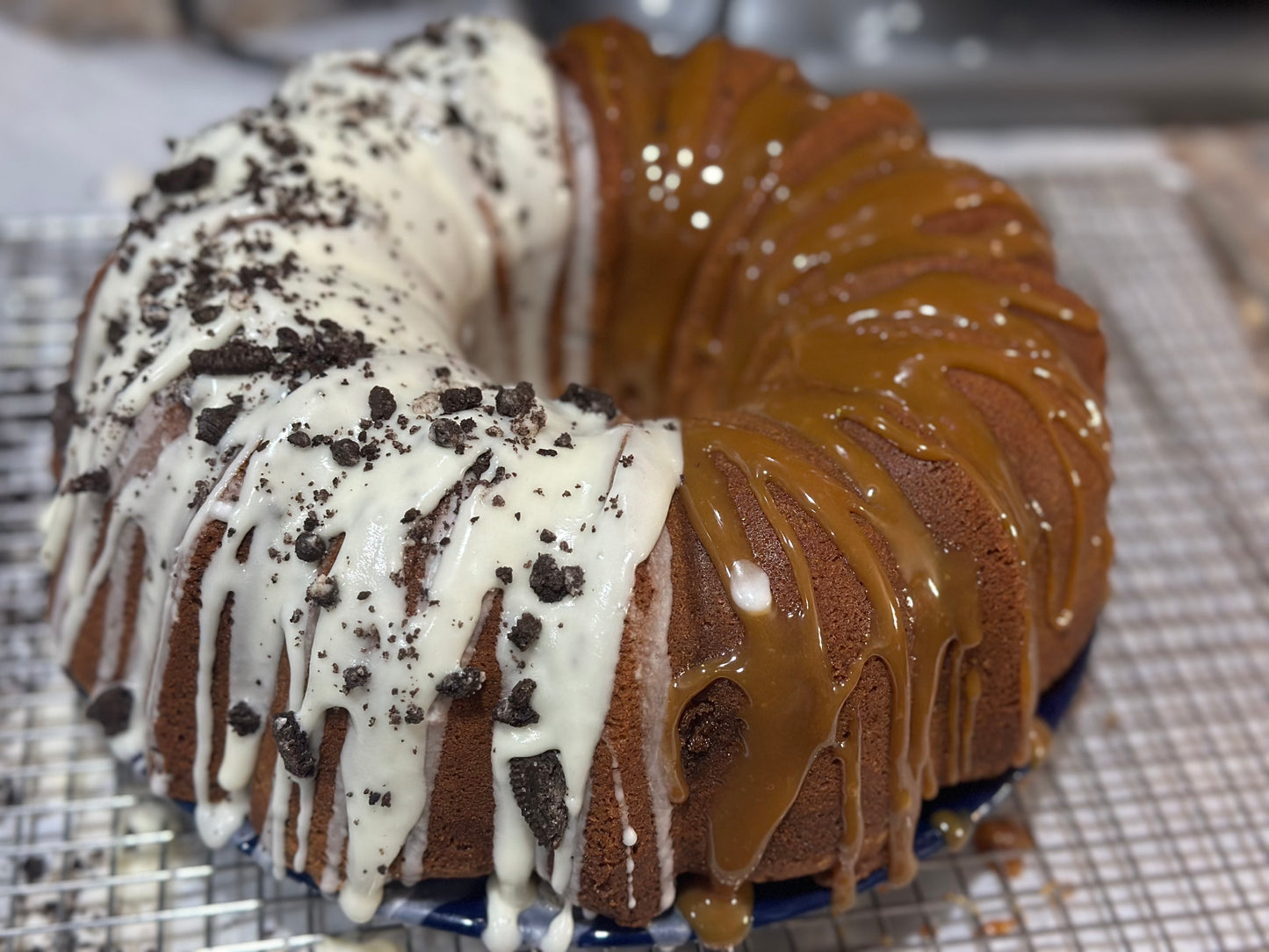 Oreo Caramel Pound Cake